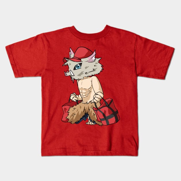 Delivery Inosuke Kids T-Shirt by kelsmister